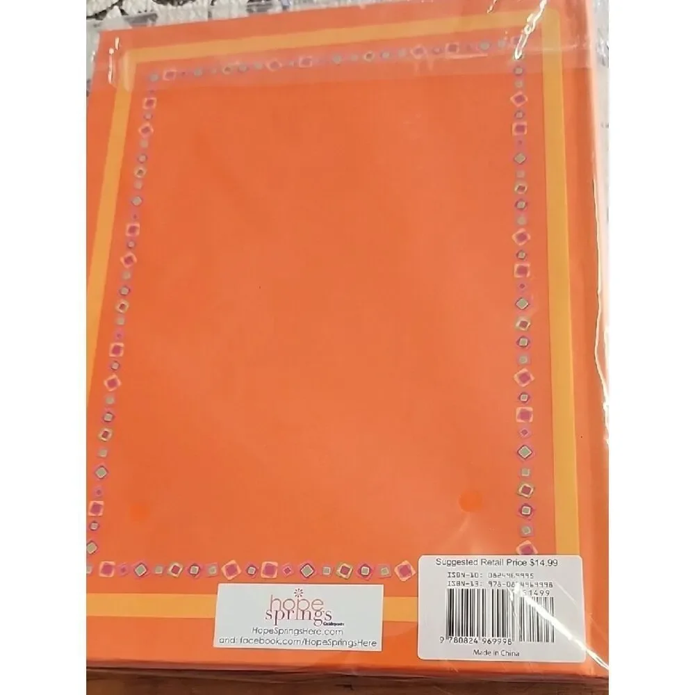 Bright Orange Inspirational Notebook – Thoughts & Dreams Journal